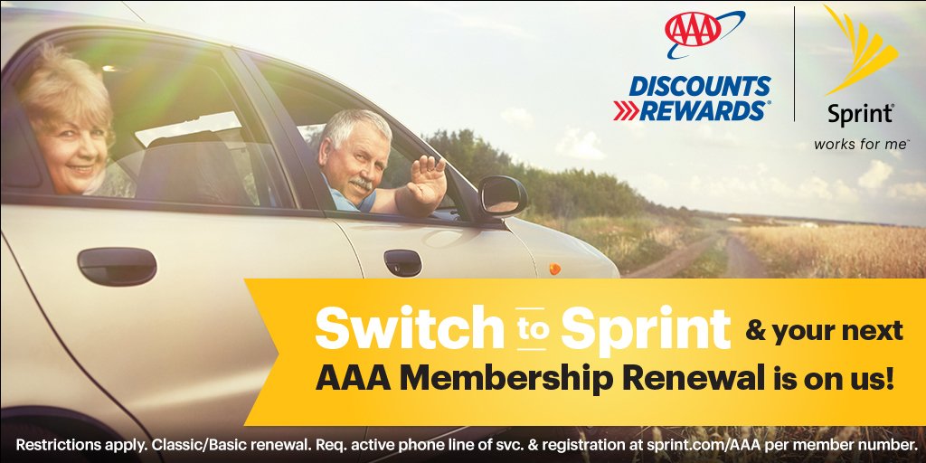 AWPCS's tweet photo. Come into our store and find out why your next AAA membership renewal is on Sprint! https://t.co/nQmCo9G49H