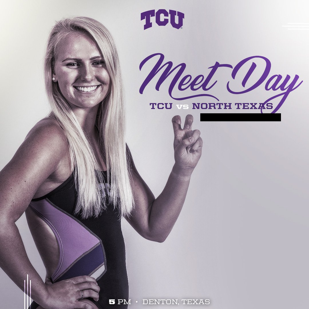 It's #MeetDay! 
😈🐸 at North Texas 
⏰: 5 p.m.
📍: Pohl Recreation Center
#GoFrogs #ACE
