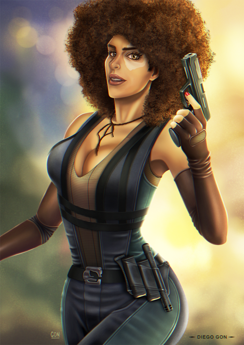 GoN_illustrator's tweet photo. My Fanart Domino - Deadpool 2 #Deadpool #Deadpool2 #marvelcomics #comics #digitalart #digitalpainting @VancityReynolds @robertliefeld https://t.co/Fh6q1IviC3