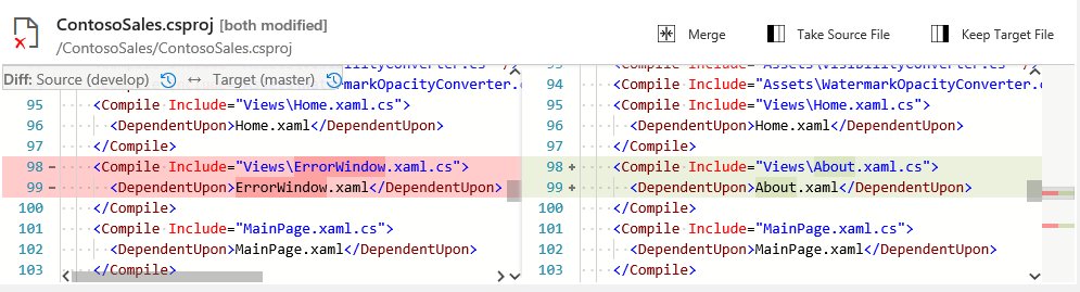 tfsbuck's tweet photo. Now you can resolve Git merge conflicts in the browser with the new VSTS Pull Request Merge Conflict extension: https://t.co/FdaIl7ifcw

Windows uses Git via GVFS (check out https://t.co/y91XPJwgdT to learn more), and they built this very useful extension that we've now released. https://t.co/lVRK6U30zK