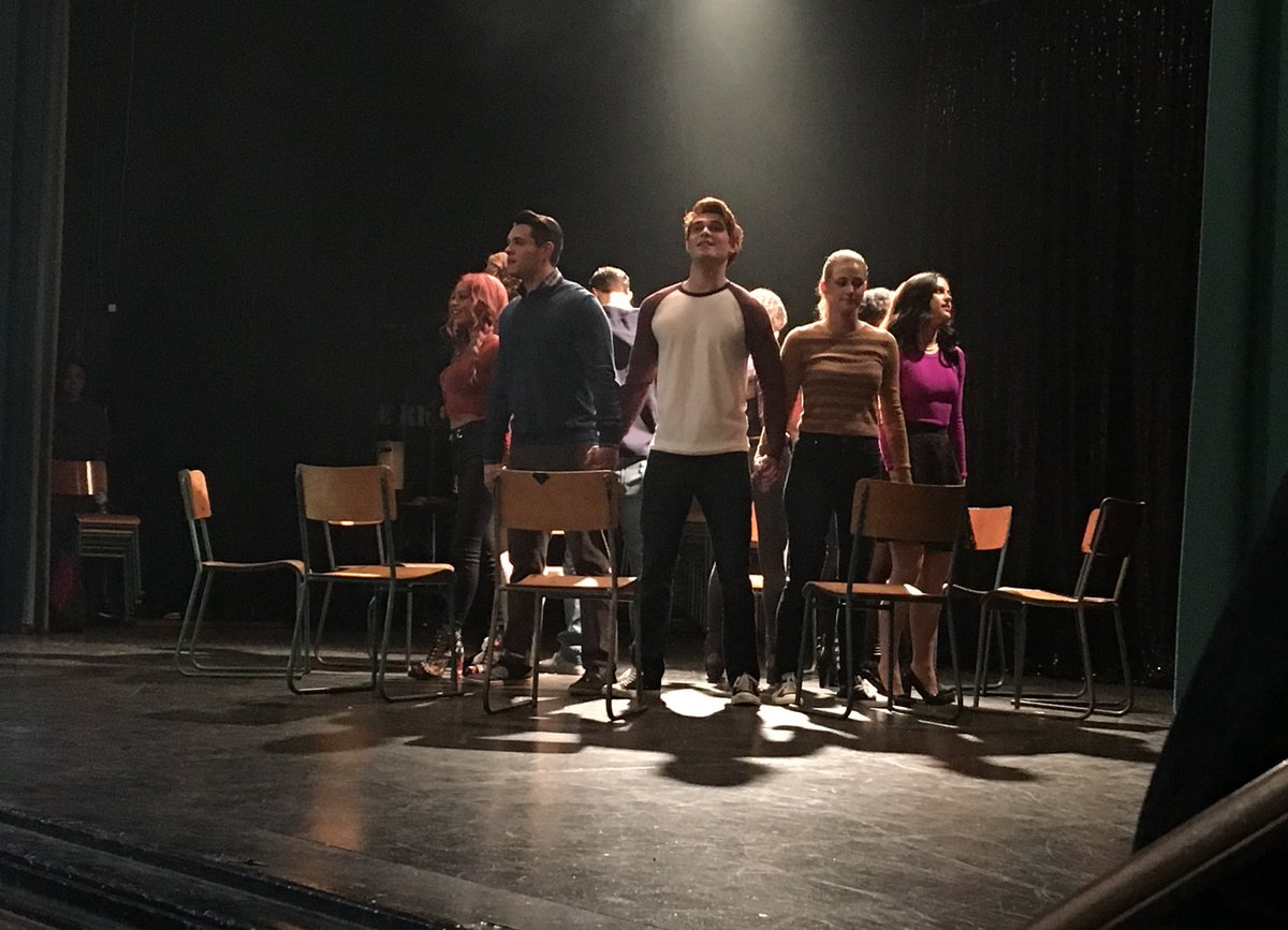 WriterRAS's tweet photo. For those who thought #Riverdale doing “Carrie The Musical” was just a fever dream…nope. It’s happening. RIGHT. NOW. https://t.co/xbT7zMCRNx