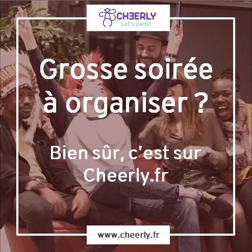 cheerlyparty's tweet photo. Telle une évidence, Cheerly va enflammer tes nuits !! ;~) #burn #dancefloor#easy #gratuit #LetsParty GO sur https://t.co/5mDzJFHB3v !
#soirée #soirées #fete #anniversaire #week-end #apéro #apero #gueuledebois #alcool #raclette #fondue #tartiflette https://t.co/LW9h9dXBjY