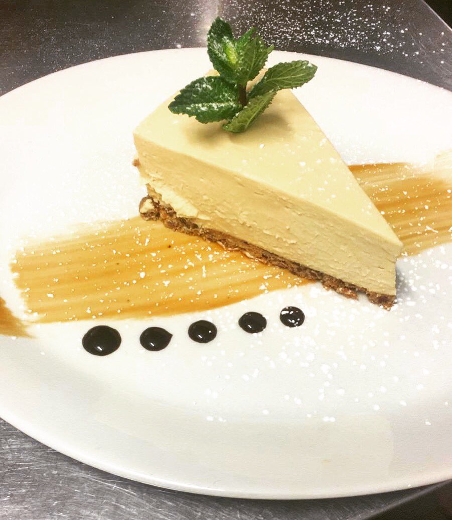 TGIF! Now that’s what we call a #HappyFriday ... Our Salted Caramel &amp; White Chocolate Cheesecake is truly to die for! 😋 #dessertoftheweek #dishofheday #food #therisingsunpub