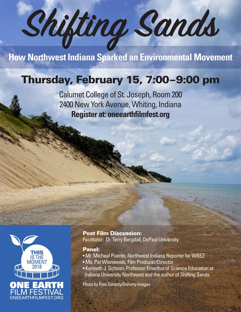 NWIndianaLife's tweet photo. .@_CCSJ is a proud participant in this year’s @OneEarthFF , this year's film being Shifting Sands: On the Path to Sustainability! 

https://t.co/uM5FHezkDG https://t.co/M5nlD6FjPH
