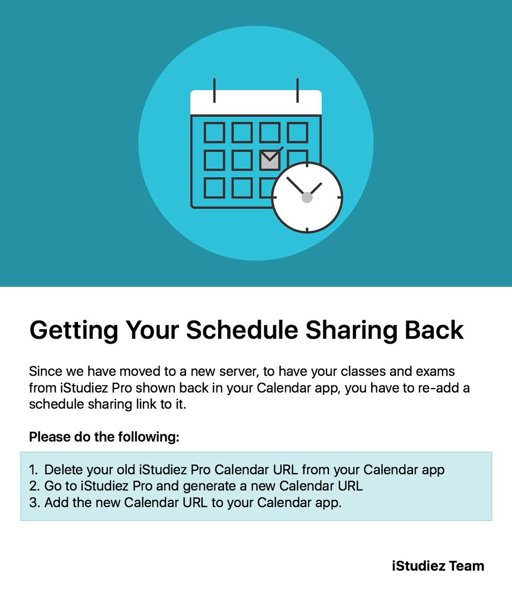 HINT: Getting Your Schedule Sharing Back 
👇👇👇