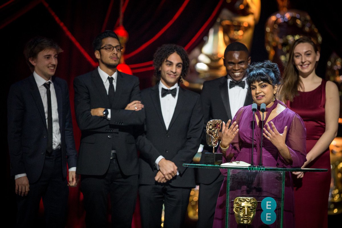 BAFTA's tweet photo. We’re very happy to announce that the Outstanding British Contribution to Cinema will be awarded to the National Film and Television School!

NFTS alumni have 9 nominations at this year’s #EEBAFTAs! Find out more about their work 👉 https://t.co/qERjSWjTAr https://t.co/bHpuGbjU9U