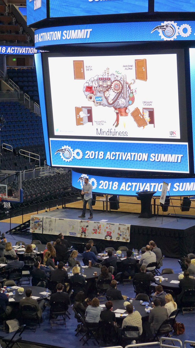 DuncanJWardle's tweet photo. Great way to end the week! #MagicSummit18 hosted by @orlandomagic 🏀#Creativity #Innovation https://t.co/glO7CpN2Qd