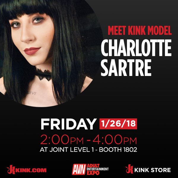 Meet Kink model @GothCharlotte from 2:00pm-4:00pm @AEexpo  #AVNSHOW https://t.co/YHXZevk22S