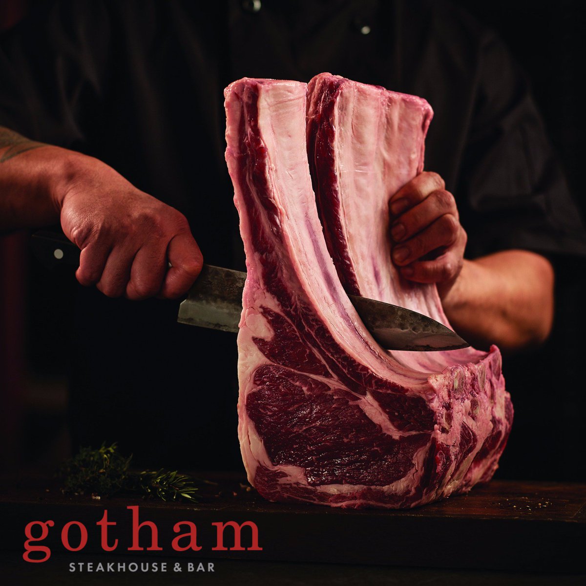 Have you tried our hand-carved, dry-aged, bone-in Alberta Prime? Only a truly epic steak could live up to all those hyphens.