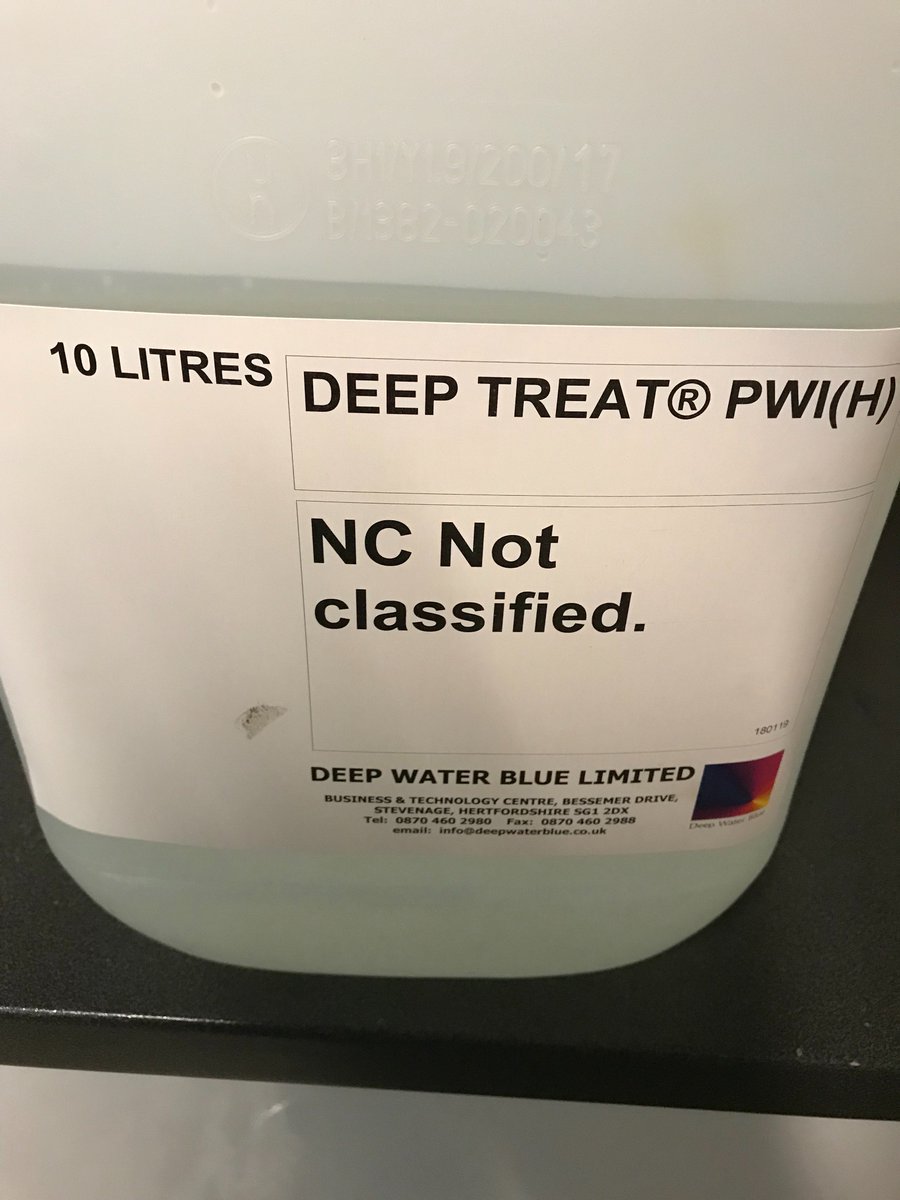 At Deep Water Blue we have championed the use of low hazard/low risk products, in water treatment.
Here’s an example.