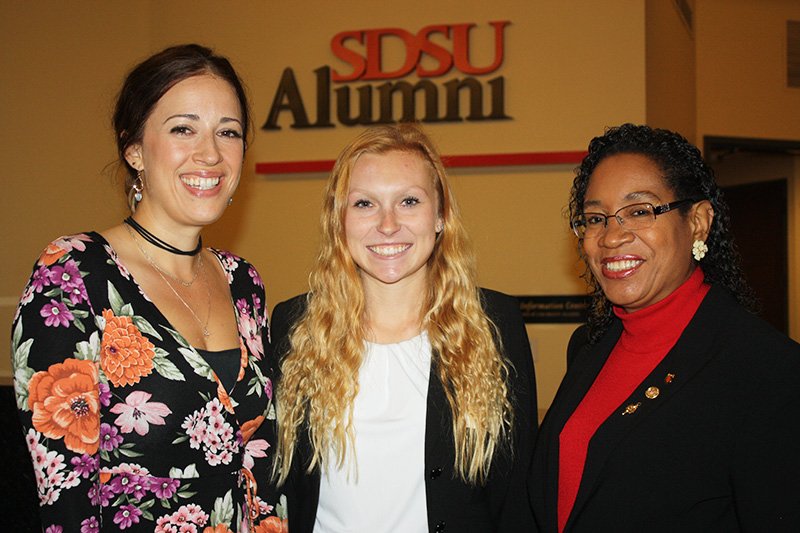 Kayla Cleven, a biology major, hopes to one day attend medical school and become a surgeon.

She was one of three SDSU students selected to receive a $5,000 scholarship from <a href="/sdsualumni/">SDSU Alumni</a>.

READ: ow.ly/pQHu30i1Dod