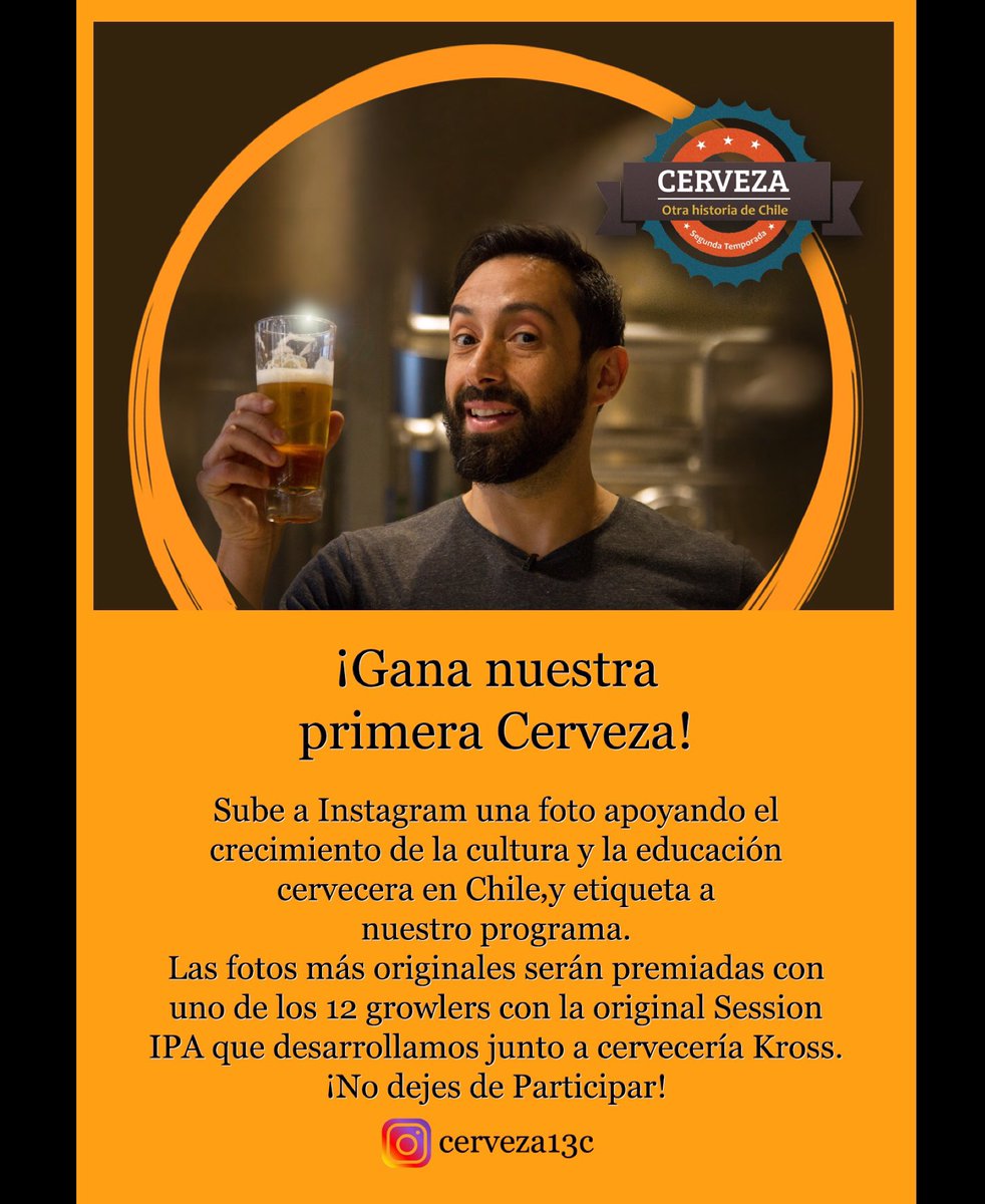 Concurso!!!! Sube a instagram una foto original apoyando nuestra cultura cervecera!!!  No olvides mencionarnos #cerveza13c <a href="/Cerveza13C/">Cerveza13C</a>!! Las fotos más jugadas ganan!!! Suerte! RT