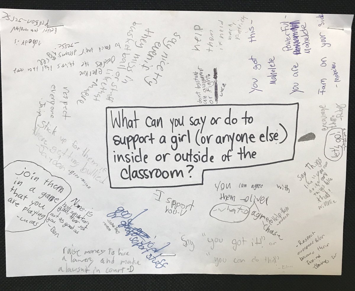 Discussions of gender equity continued in the classroom - powerful day here at Hamilton. <a href="/missionpropelle/">Mission Propelle</a>