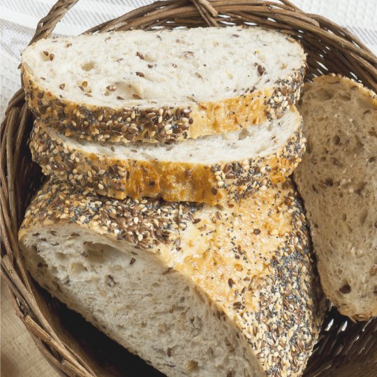 Pair Multi-Seeded White Bread with tonight's entrée. Get the recipe: bddy.me/2Bwkdo3 #BreadmanBaker