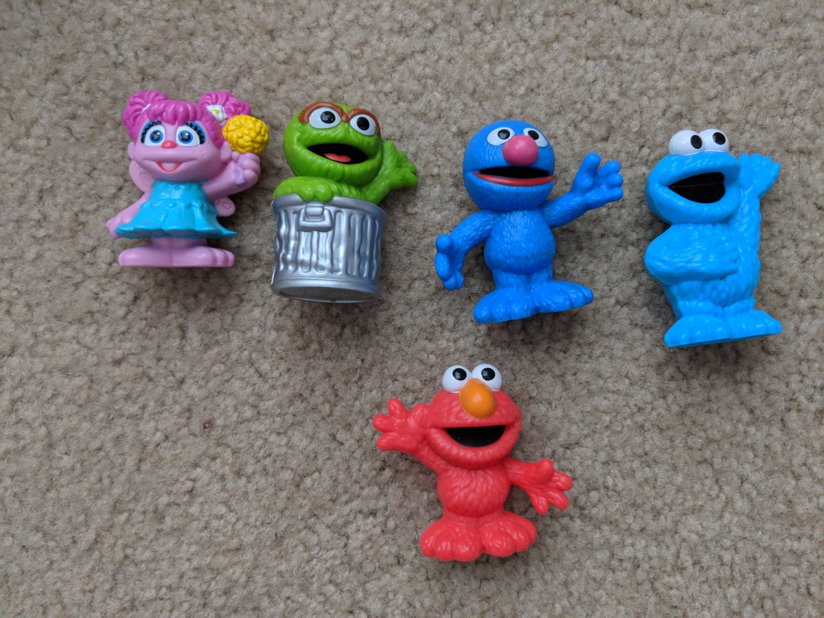 Siwiggiddi's tweet photo. Sesame Street conspiracy theories? Why is Elmo the only one with his right hand up in this playset? @shanedawson https://t.co/U7HnOkTjc7