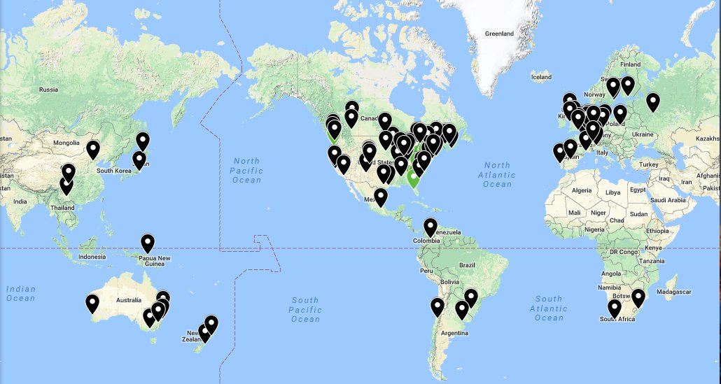 evoecolab's tweet photo. #GlobalUrbanEvolution Project: With the help of amazing collaborators #GLUE is at 129 cities globally. We need your help to make it 200! We especially need SA, east EU, Asia &amp; Africa. Signup at https://t.co/YblMYUV4vB. Let's revolutionize our understanding of #urbanevolution https://t.co/fUs6C7KWLk