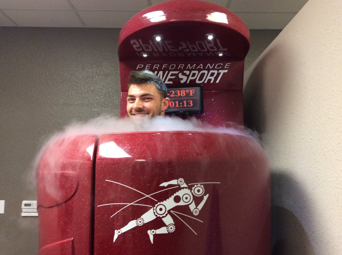 sportsinkansas's tweet photo. Now offering new Cryo Memberships at @pspineandsport in Pittsburg. Bring a guest option! Recover like a pro &amp; forget the ice bath. #cryotherapy #sponsored https://t.co/DsskBxRpKA