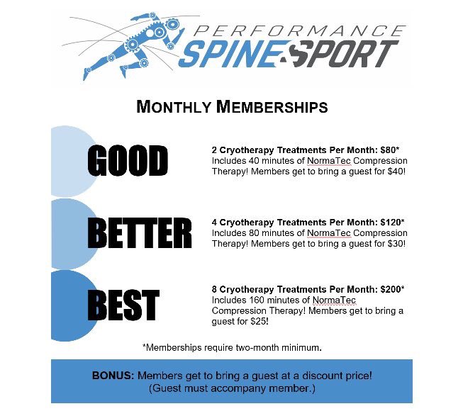 sportsinkansas's tweet photo. Now offering new Cryo Memberships at @pspineandsport in Pittsburg. Bring a guest option! Recover like a pro &amp; forget the ice bath. #cryotherapy #sponsored https://t.co/DsskBxRpKA