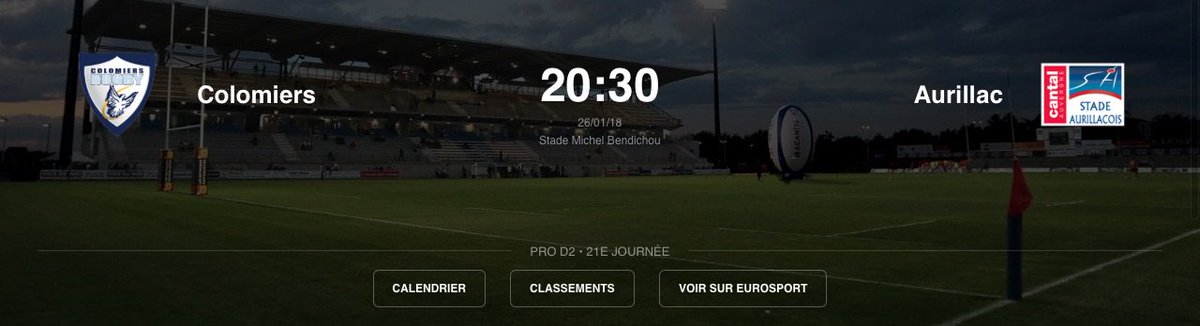 JulienPlazanet's tweet photo. J21. #ProD2 le duel @ColomiersRugby / @SArugbyofficiel à suivre en live sur @RugbyramaFR & @Eurosport_FR : https://t.co/l6jvY2nLKV #USCoSACA https://t.co/RmFyqYsw2l