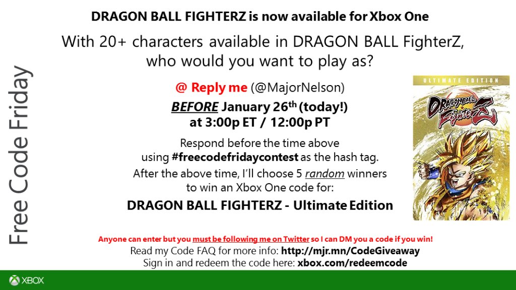 Larry Hryb 💫✨ on X: #FreeCodeFriday time. Read this and you could win a  code for Forza Horizon 3 Ultimate Edition on Xbox One. Good luck.   / X