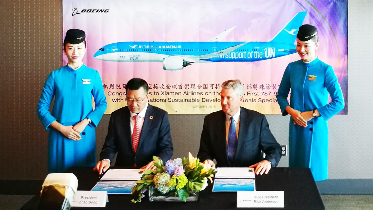 XiamenAirlines's tweet photo. Okay. Let the moment be solid and classical!
#XiamenAir #DeliveryCeremony #FlyforBetterWorld https://t.co/UcX3mFCdzY