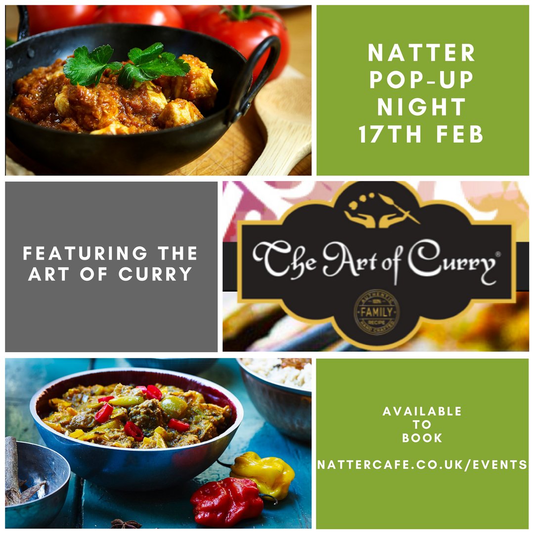 We are teaming up with Art of Curry for our first pop-up of 2018. Available to book via: buff.ly/2E3GCMa