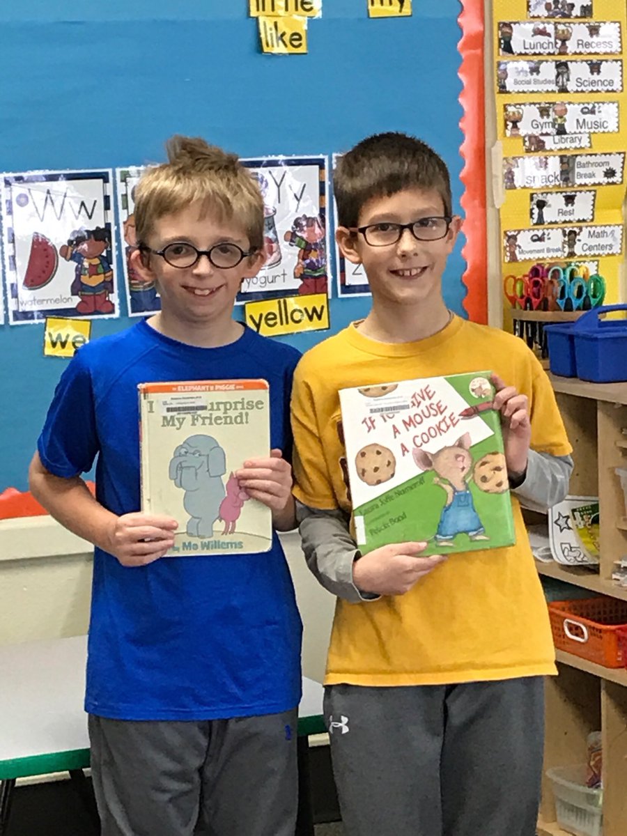 My class was nominated to participate in an acts of kindness challenge by <a href="/DLLittleLakers/">DL Elem Schools</a>. For our first act, a group of boys took time to read books to some kindergarten classes. We would like to now nominate @QualleyCourtney’s class to participate. #SoaringKindness #dlschools