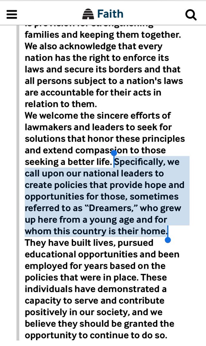 LdLiberals's tweet photo. The LDS Church weighs in on DACA. 

#utpol #utleg #ProtectDreamers #DefendFamilies #ImmigrationReform https://t.co/pJcdeQhIsY