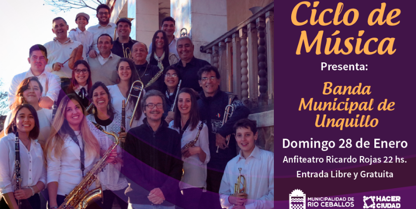 Último finde de #CiclosMusicales #RíoCeballos
Hoy el ciclo de Patio de Tango se despide con el grupo Sofia Yannel Dúo 
El sábado JazzOn7 le pone fin al ciclo de Jazz. Domingo será el cierre con la Banda Municipal de Unquillo.
 #Jazz #Tango <a href="/MuniRioCeballos/">Río Ceballos Ciudad</a> infosierraschicas.com.ar/2018/01/ultimo…