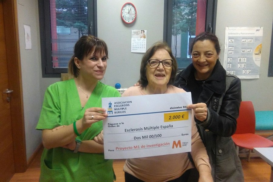 afaem's tweet photo. La Asociación @AFAEM #Burgos dona el 10% de las cuotas al Proyecto M1 de investigación de la #EsclerosisMúltiple; este importe de 2000€ va íntegramente al Proyecto M1 https://t.co/cFb2xACulI #eme1 #EM https://t.co/JsUH8MrjVt