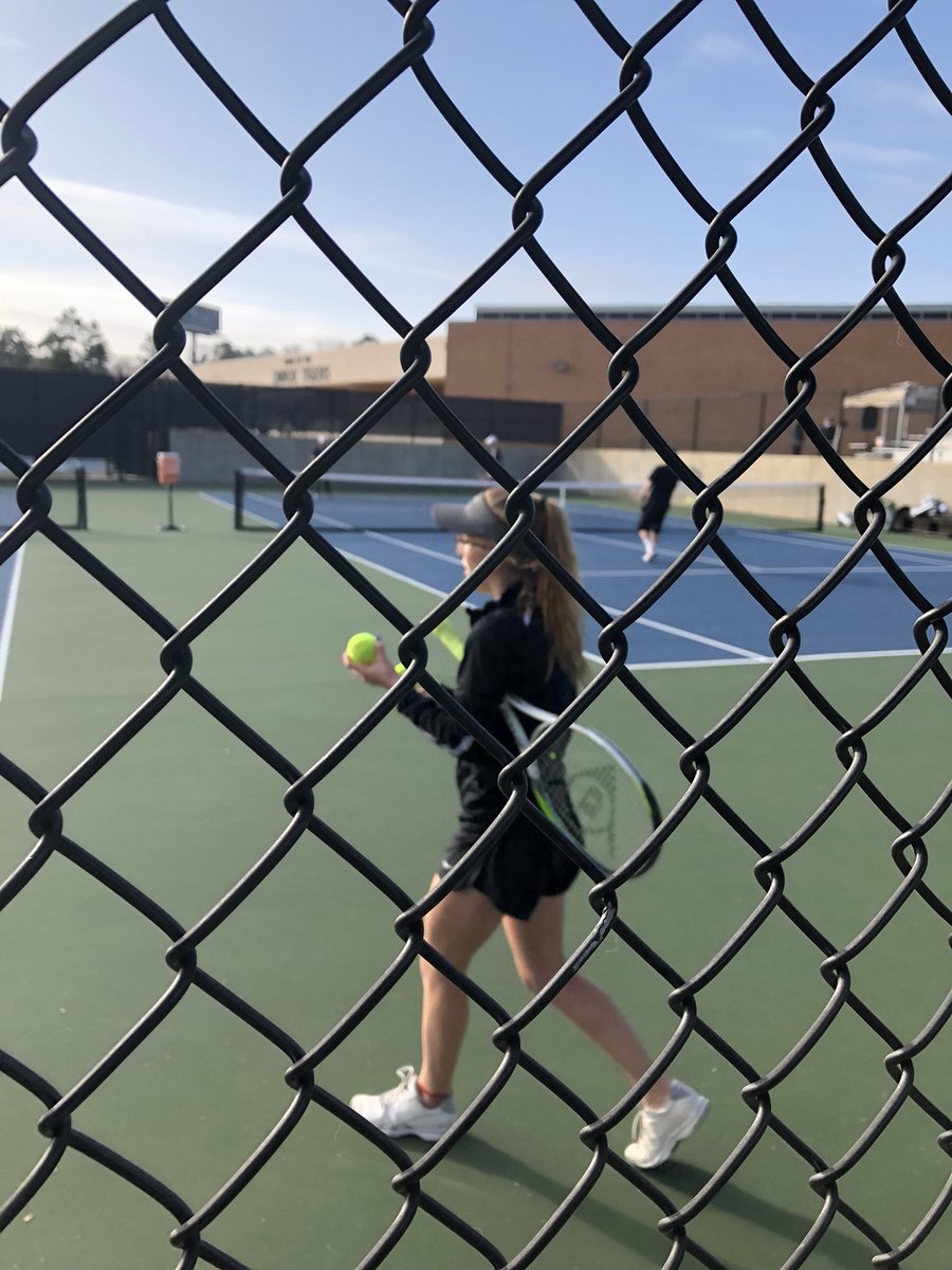 MarkBWeatherly's tweet photo. @ConroeHigh @conroetennis in action today. https://t.co/WIsNqkXbqd
