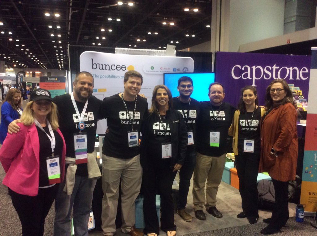 MrOLibraryMan's tweet photo. This photo makes me really, really, ridiculously happy. 
@Buncee @MagicPantsJones @mariearturi @cesca_buncee @BunceeBryan @clairecucchi @Seth_dhanraj @fetc @jenhencken @fetc #FETC18 https://t.co/HhEDu3ZT1O