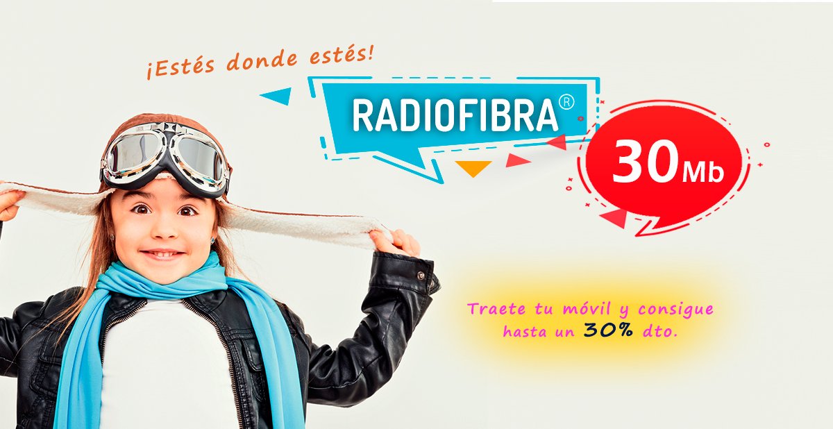 radiokable's tweet photo. DISFRUTA DE UN DESCUENTO DE HASTA EL 30% en tu conexión Internet Radiofibra 30Mb.

Disfruta de 30Mb reales, estés donde estés y  #KMOBILE... la telefonía móvil de #Radiokable para que estés siempre conectado.

Infórmate llamando al 958998100 o en https://t.co/GQCa64KuqL #Atarfe https://t.co/VZ2EtIyJ3T