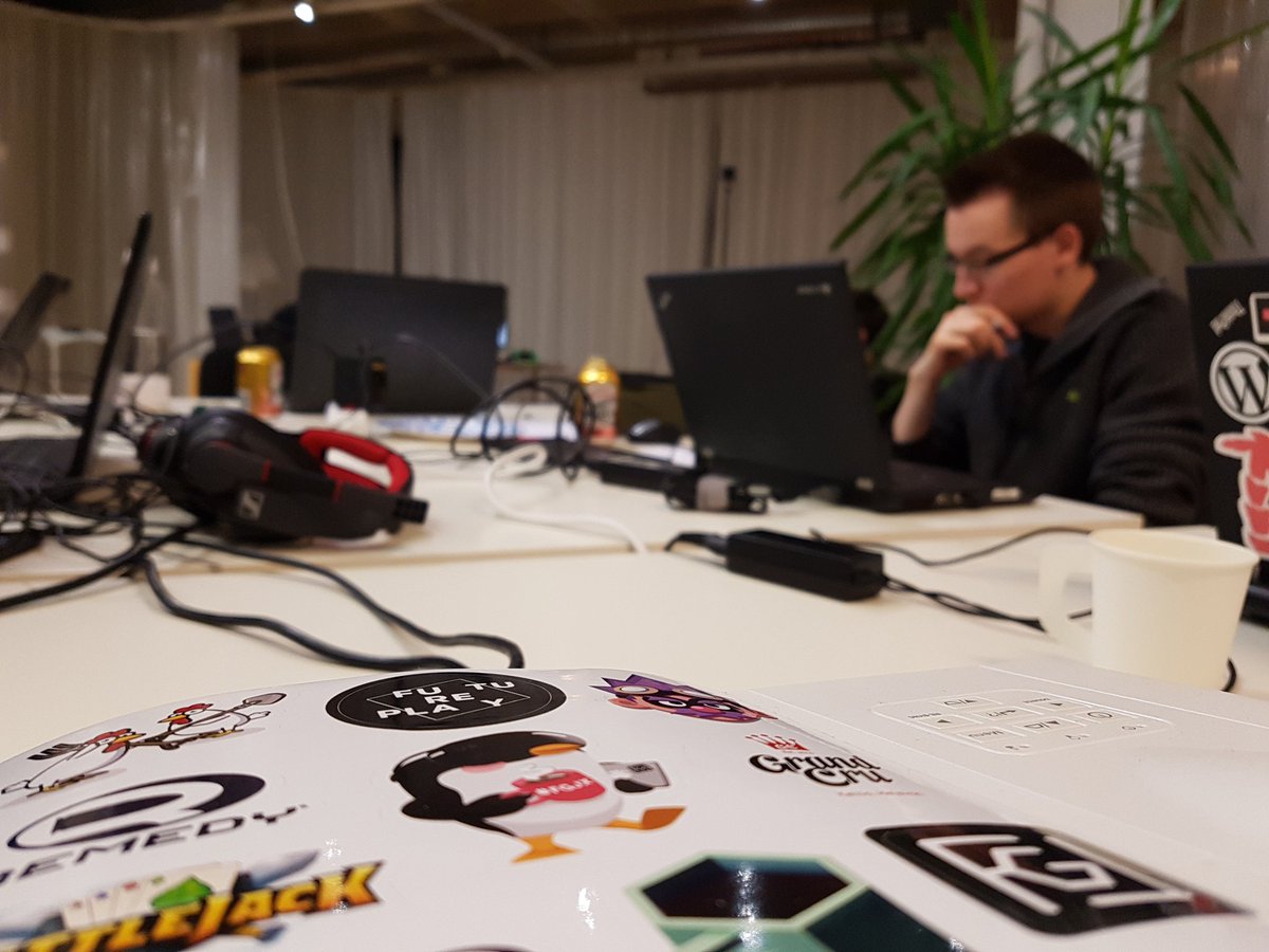 WeCoStartup's tweet photo. West Coast Game Lab jälleen järjestämässä Finnish Game Jamia #Vaasa ssa. 48h aikaa toteuttaa peli. Tiukkaa, mutta energisoivaa luovuuden juhlaa! #FGJX #GGJ18 https://t.co/b4tQChVvCV