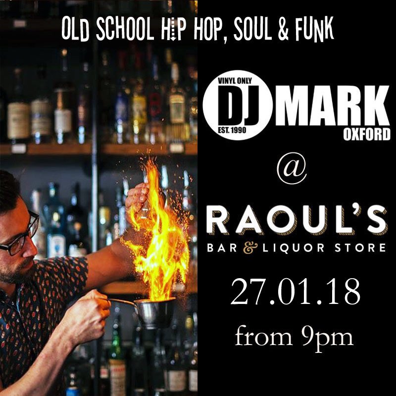 Back <a href="/RaoulsBarOxford/">Raoul's Bar</a> tomorrow night!