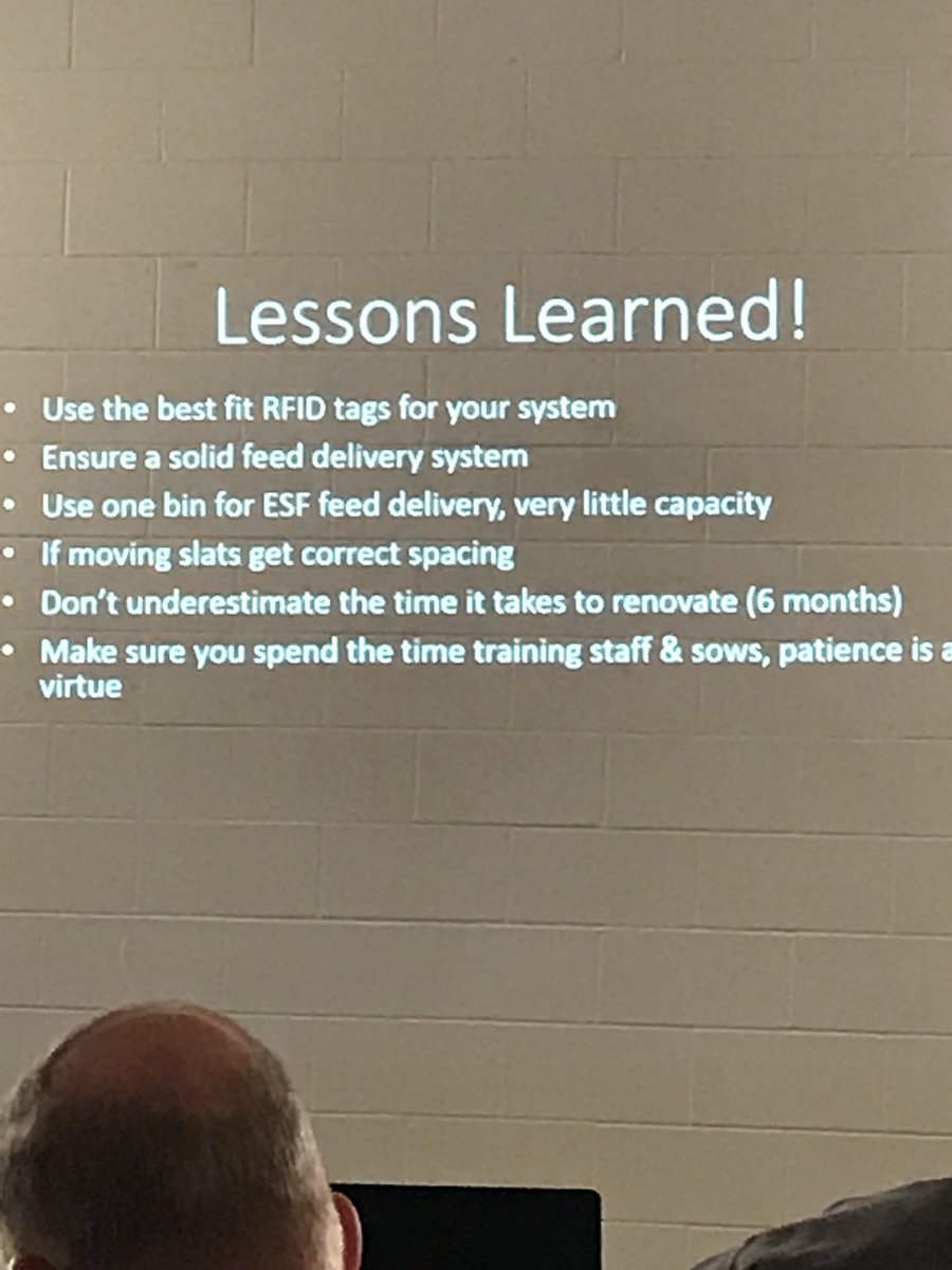 SRJBoshell's tweet image. Joint annual Wellington/Dufferin/ Waterloo, Grey/Bruce and Simcoe/York pork producers associations meeting. Mark Chamber of Sunterra farms discusses growing pains of converting to loose sow housing.