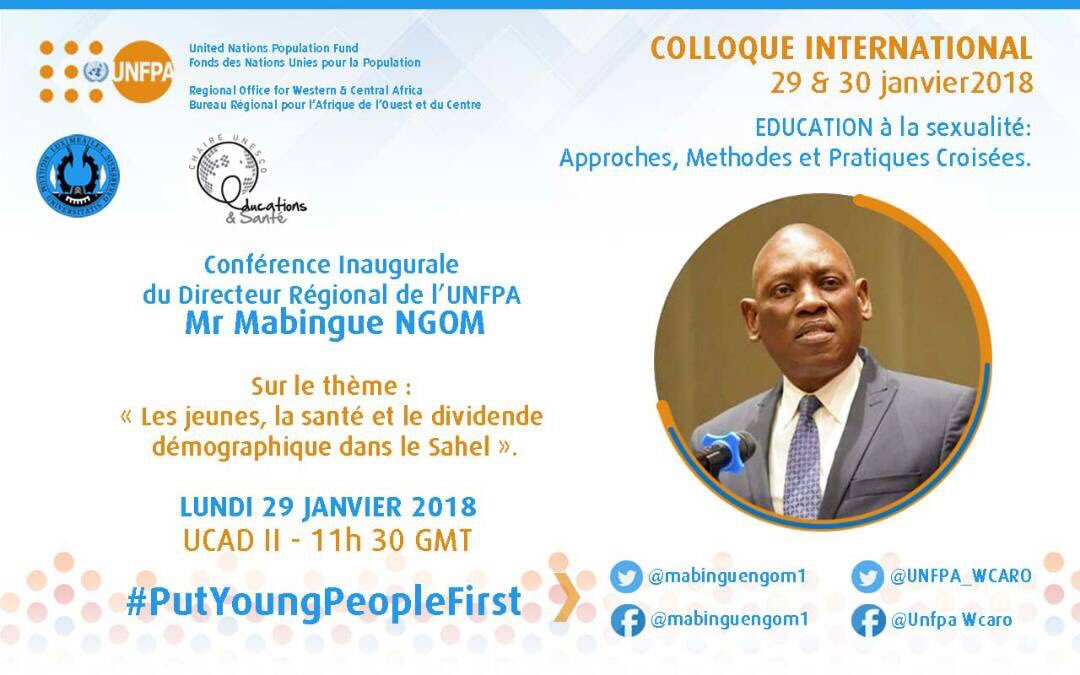 EnohEben_J's tweet photo. @UNFPA Regional Director for West & Central #Africa @mabinguengom1 to address inaugural lecture to launch @UNESCO Chair in Education & Health... Monday, 29 Jan @11h30 AM. #PutingYoungPeopleFirst @AfriYAN24 https://t.co/fWxkC9CUsb