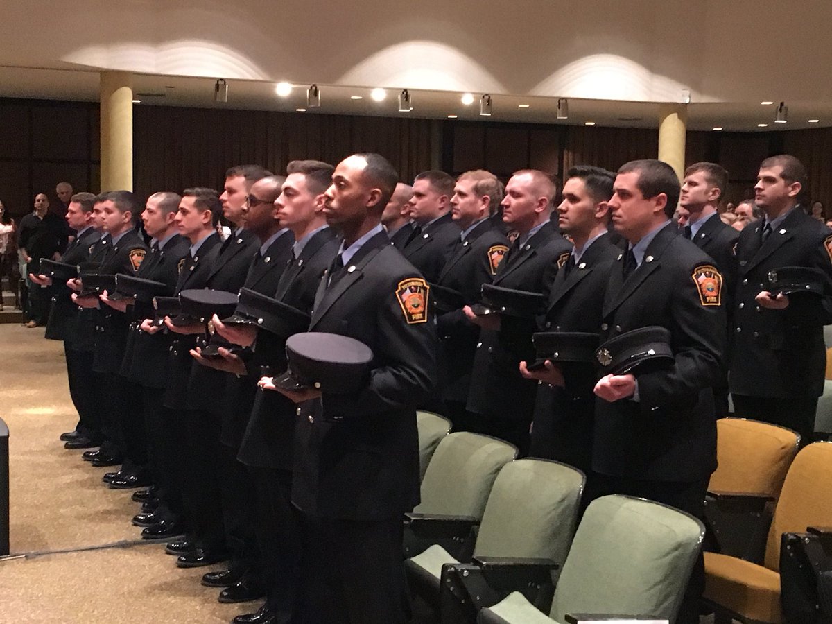 PghFireFighters's tweet photo. Don’t call these firefighters recruits anymore. As of today they’re fully trained and graduated FIREFIGHTERS! 👨🏻‍🚒🚒 @PghPublicSafety https://t.co/pDrb6ZIP4T