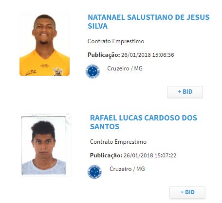 base_celeste's tweet photo. O @Cruzeiro registrou por empréstimo no BID dois atletas que disputaram a #CopaSP2018:
Nael, atacante do Nova Iguaçu;
Rafael Santos, lateral do Mirassol; @RededoFutebol https://t.co/UtgkPCaPs2