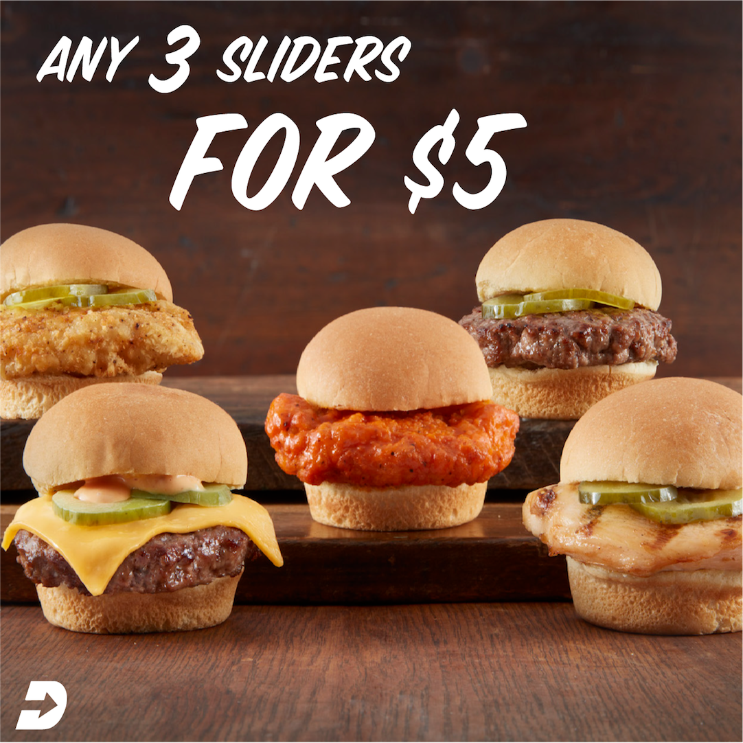 dashinstores's tweet photo. Choose any 3 of your favorite sliders for only $5! #HowIDashIn https://t.co/GOutm2ySEI
