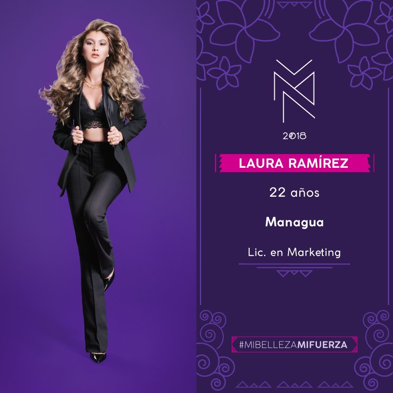 2018 | Miss Nicaragua | 2nd runner-up | Laura Ramírez DUfNxhxV4AAKppn