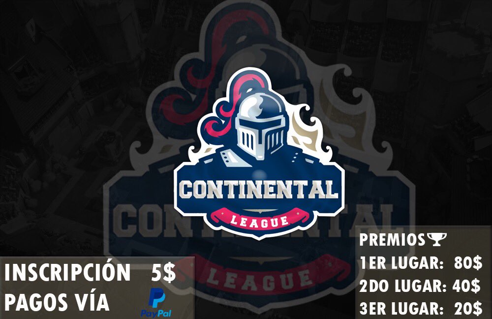 ContinentalLR's tweet photo. Primera edición de la Continental League Royale, liga profesional con más de 100$ en premios. ¡OFICIALMENTE INSCRIPCIONES ABIERTAS!
Requisitos: Discord, logo en png, nacionalidad del team y 5$ via PayPal.
¡No te pierdas esta gran oportunidad! 
FAVOR DAR RT. https://t.co/yoDfsSdJ2B