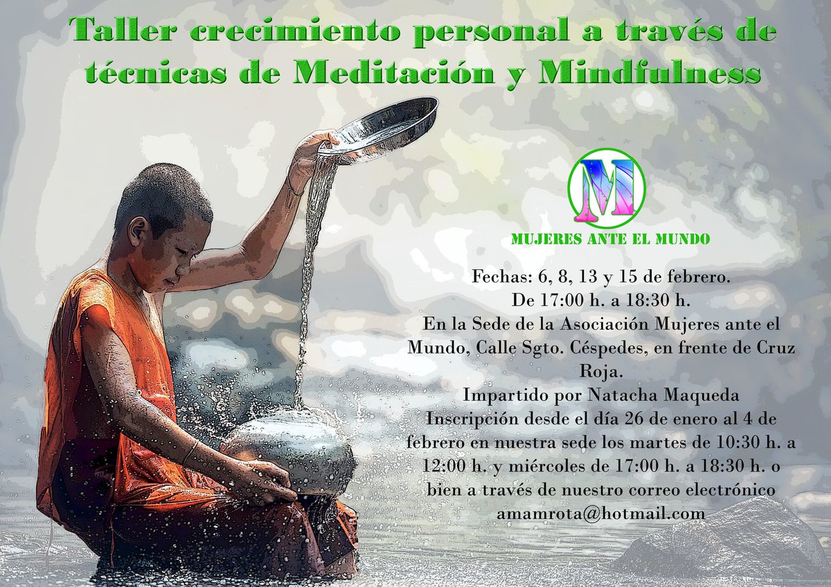 Abierto el plazo para nuestro II taller de crecimiento personal a través de técnicas de Meditación y Mindfulness