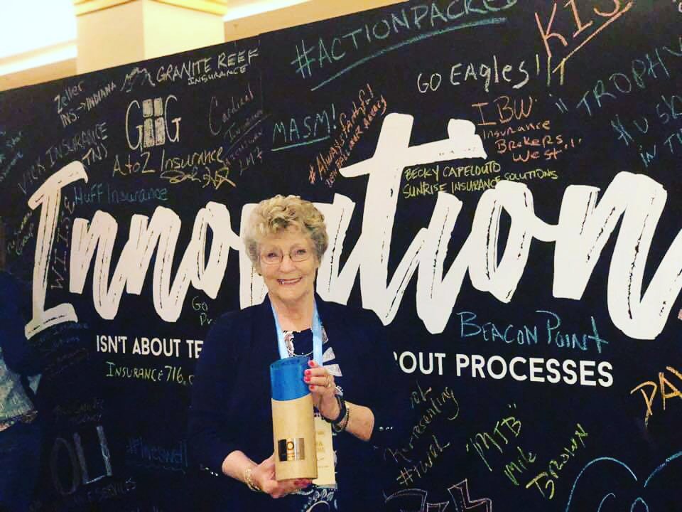 Congratulations to our first recipient of THE DONNA LAVIGNE AWARD. Mrs Donna Lavigne 
#INNOVAT18N