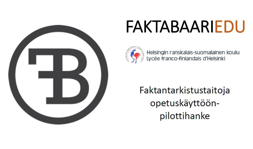 Helsingin ranskalais-suomalainen koulu esittelee mediakasvatusprojektin pilottihanketta yhdessä #faktabaari n kanssa EDUCA-messuilla 27.1.2018 klo 11.45 alkaen  salissa 201! hrskmediakasvatus.wordpress.com/tyokalut/