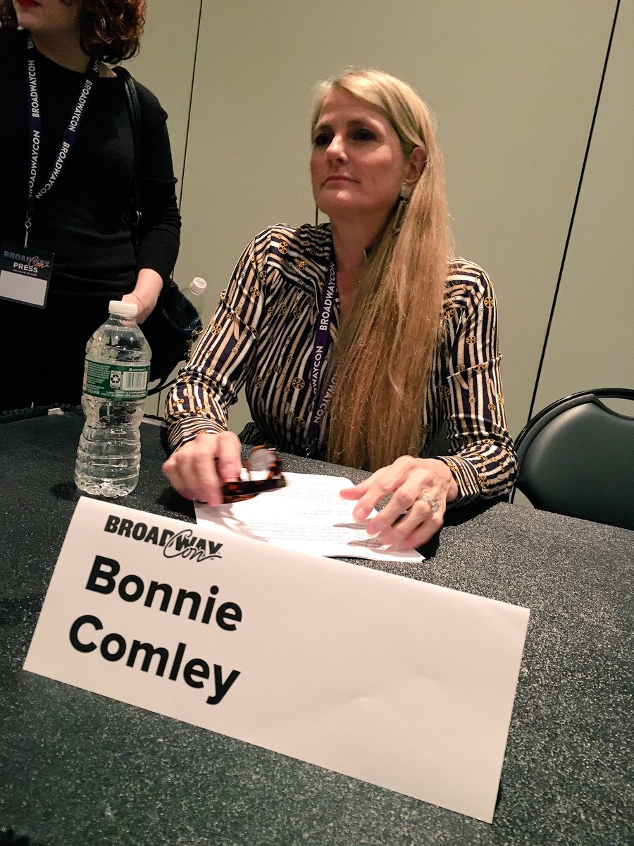 BroadwayHD's tweet photo. Bwayhd cofounder Bonnie Comley getting ready to moderate the Stage to Screen Panel @bwaycon !! #bwaycon2018 #broadway https://t.co/nV6pq5OZEl