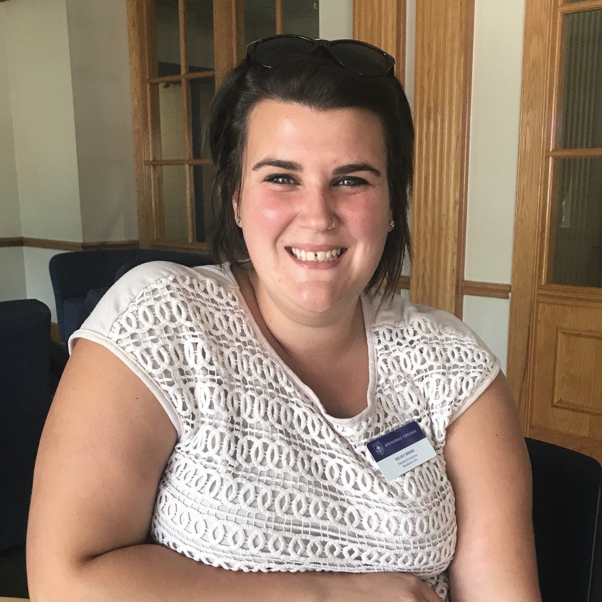 Meet RD Kelsey! She is from Goffstown, NH! She attended Merrimack College and then the University of St. Thomas in Minneapolis for graduate school. Fun fact — she plays on a women’s rugby league! 🏉 Stop by and see her! Her office is next to the kitchen in the O’Hara lobby!