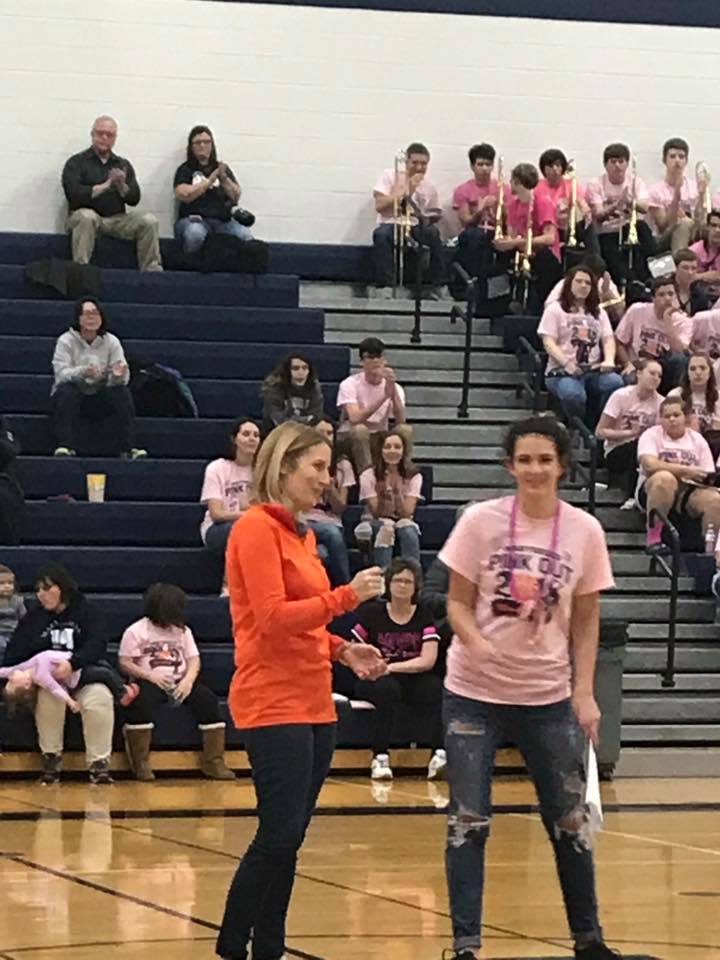 chadtough's tweet photo. Wonderful night at Marysville High School's "pink out" for #ChadTough. Had the privilege to thank these amazing students and teachers for committing themselves to a cause greater than themselves. @mpschools #Vikings https://t.co/nSqaPNKVWJ