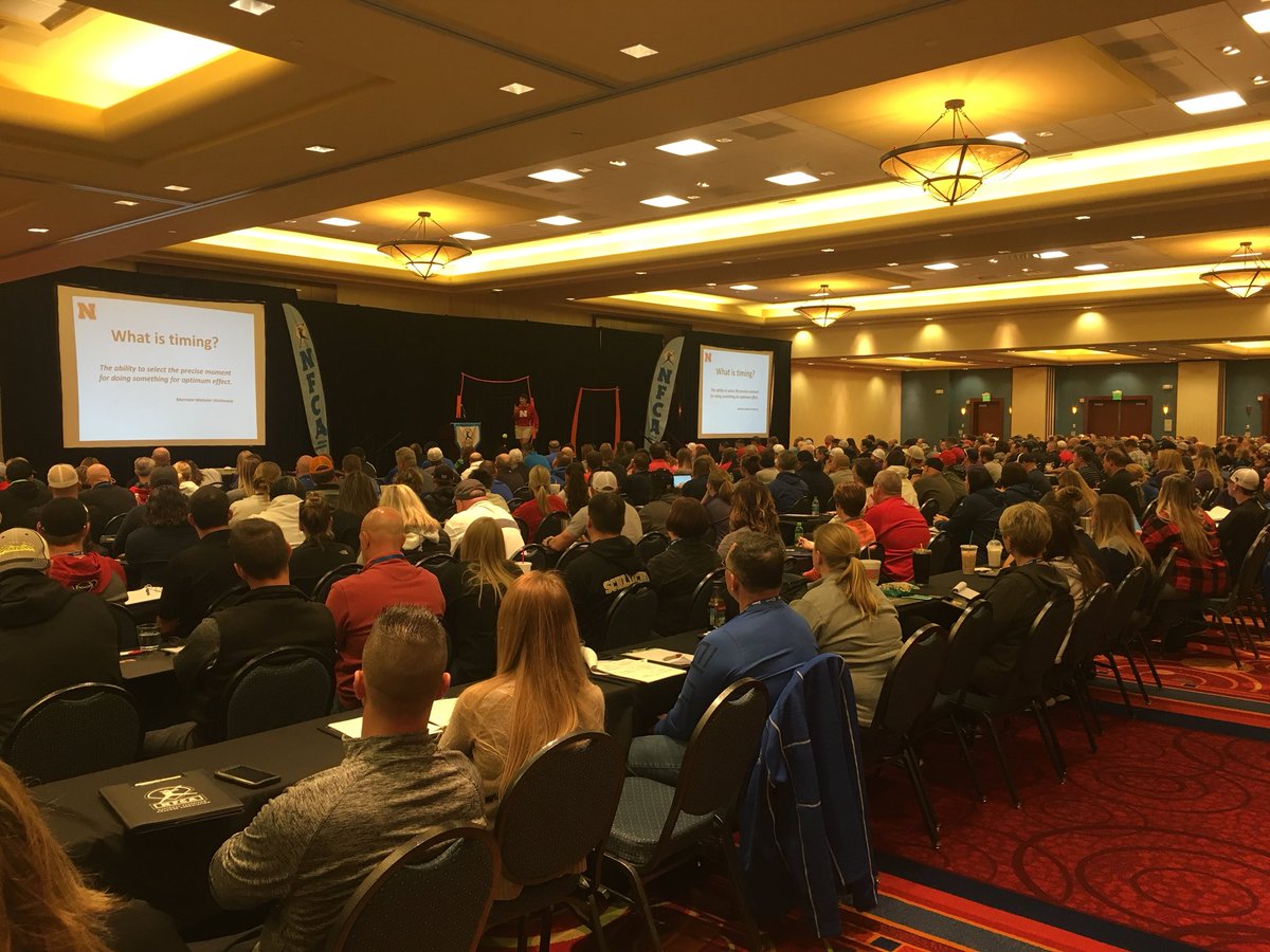 NFCAorg's tweet photo. Our leadoff hitter this afternoon is @HuskerSoftball assistant coach Diane Miller! 427 coaches strong💪🏼 #NFCACoachesClinics https://t.co/6zAjKuClb3