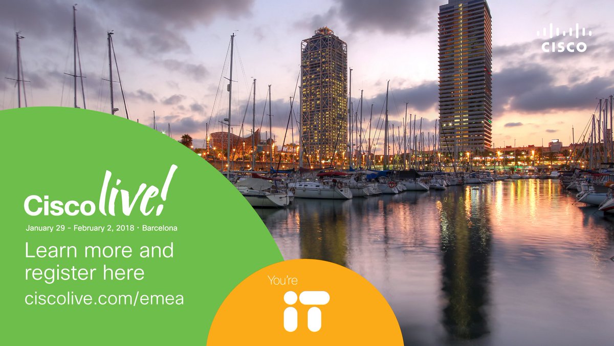 Speaking at Cisco Live Barcelona CL-BCN!!! 
BRKSEC-2342 Branch Router Security 
BRKRST-2573 Threat Defense 
for a Secure Enterprise Branch. #CLEUR #CiscoSecurity